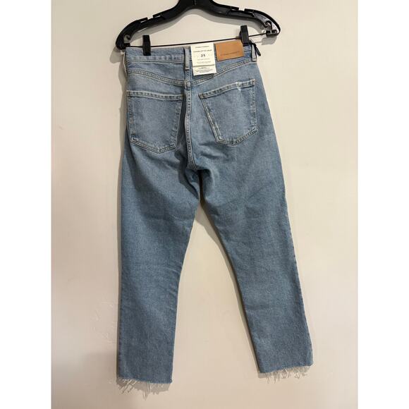 NWT Citizens of Humanity Charlotte Crop High Rise Straight Jeans Parlay Women 25 - Picture 7 of 9